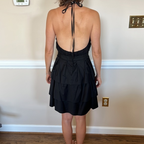 BCBG Maxazria black halter dress - Picture 3 of 7